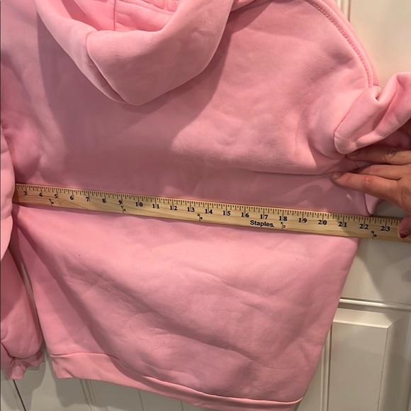 Shein Large Soft Pink Fleece Hoodie - Picture 7 of 7